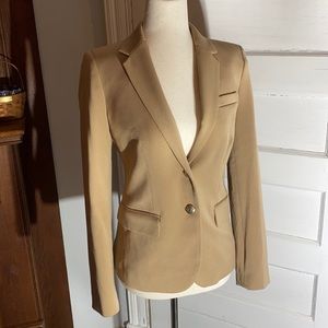 J Crew camel tan blazer 0 preppy classic office